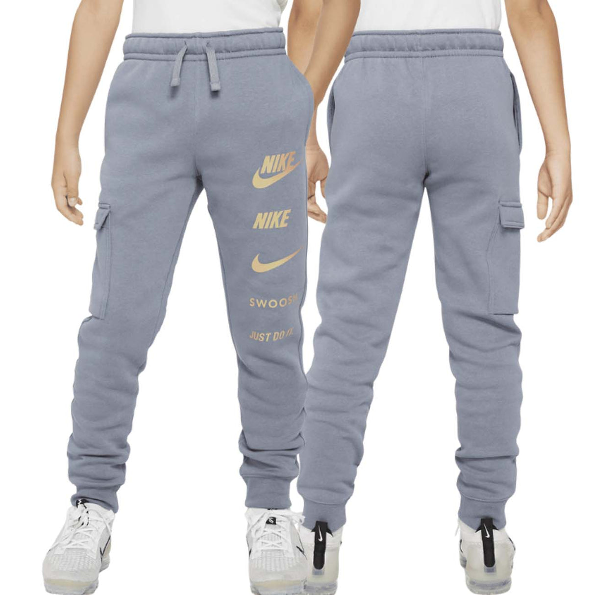PANTALONE NIKE RAGAZZI FN7712 065 SPORTWAER COTONE FELPATO