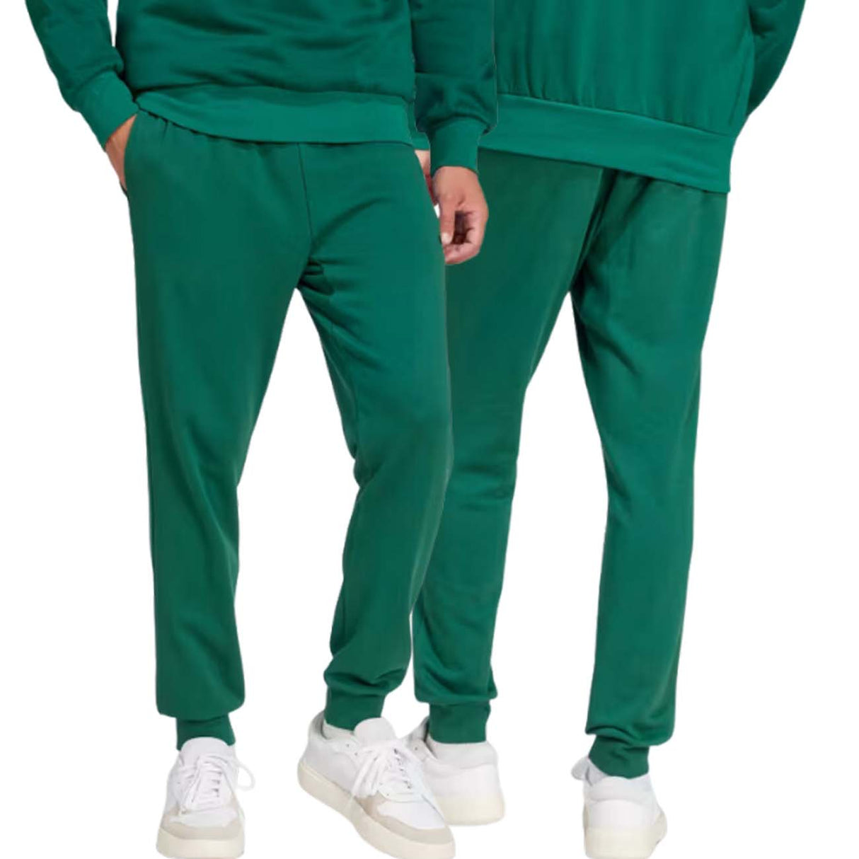 PANTALONE ADIDAS JE3858 ESSENTIALS CONFORT COTONE GARZATO