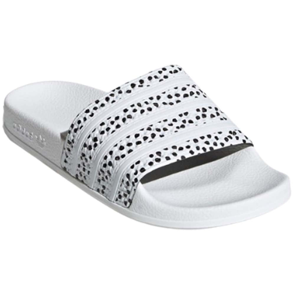 CIABATTE ADIDAS DONNA FX5921 FX5922 ADILETTE BIANCO ROSSO