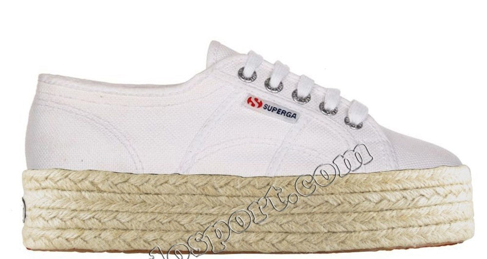 SCARPE DONNA SUPERGA 2790 NERO BIANCO BLU COTROPEW S0099Z0 CON ZEPPA