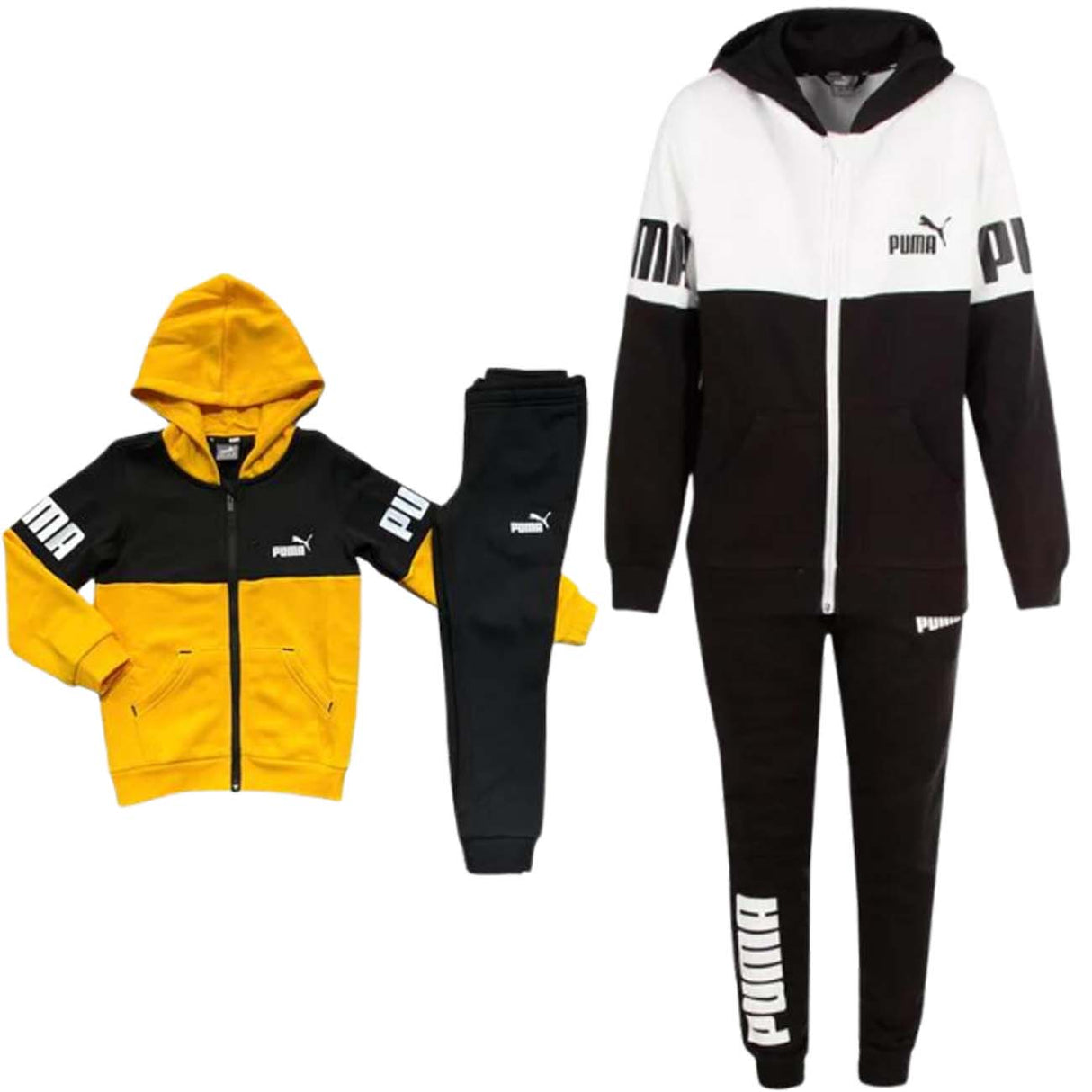 TUTA RAGAZZI PUMA 673050 POWER SUITE COTONE FELPATO