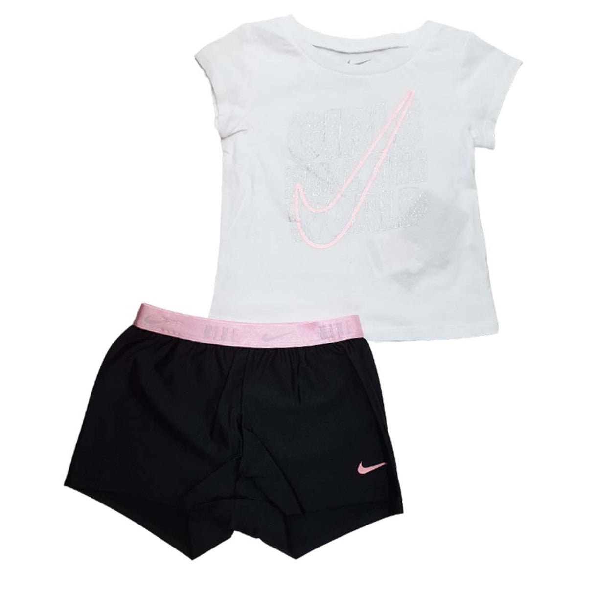 Ensemble complet T-SHIRT + SHORT NIKE 16H768 pour fille