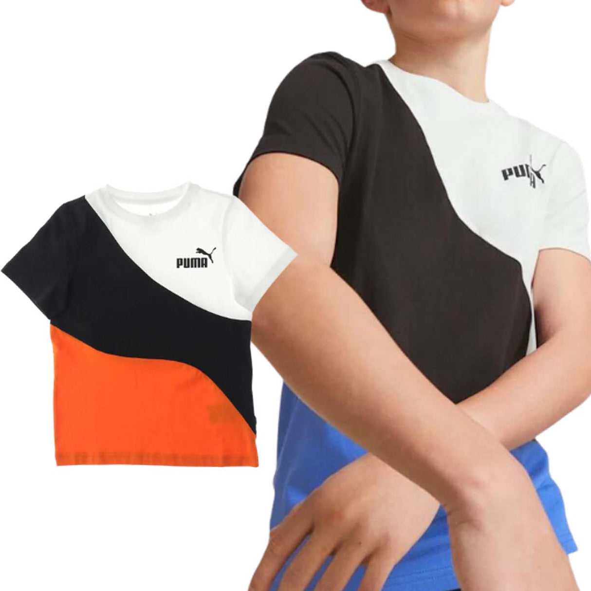 T-SHIRT RAGAZZI PUMA 674231 POWER CAT COTONE