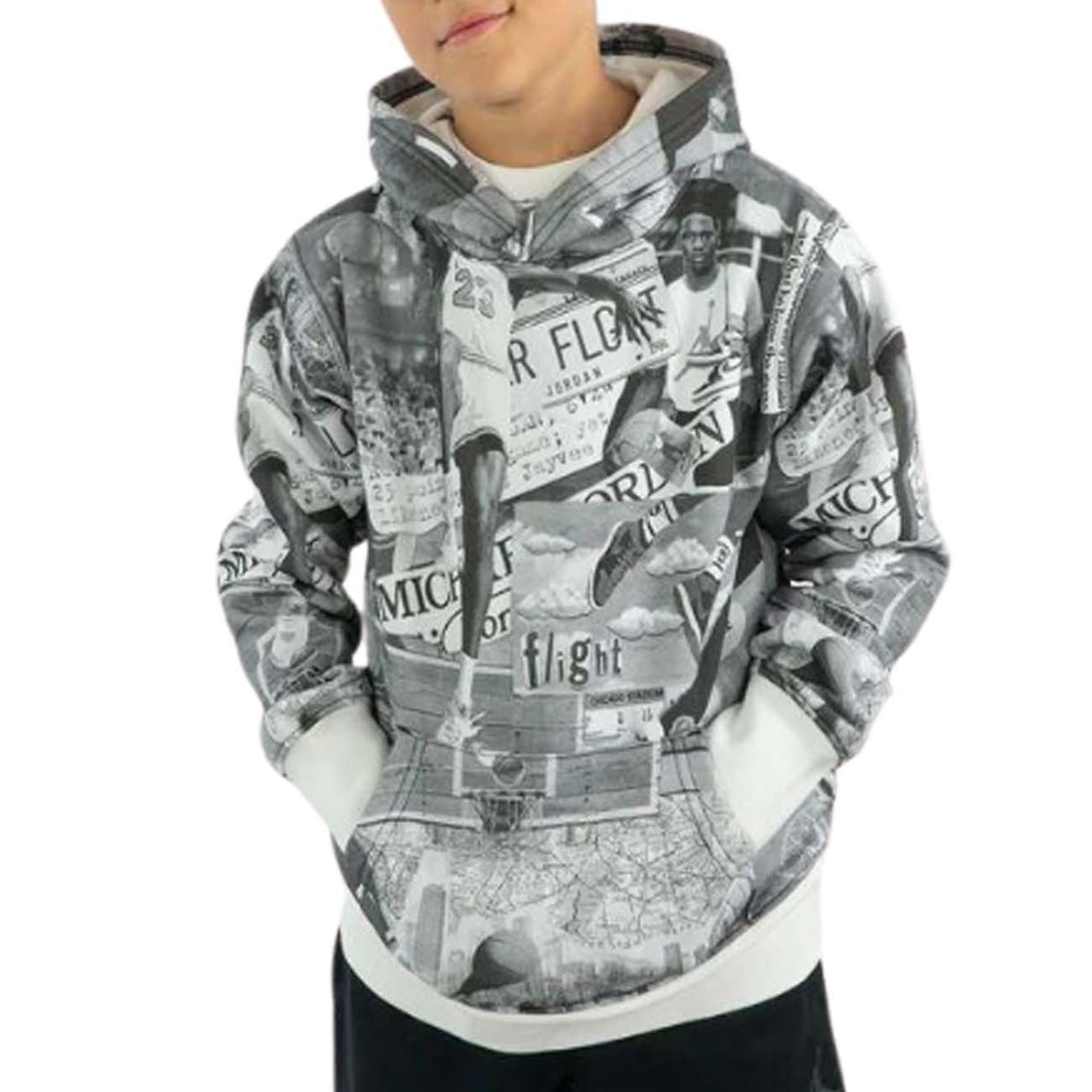 FELPA RAGAZZI JORDAN 95D267 023 COTONE FELPATO