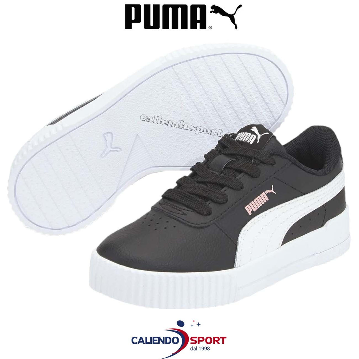 PUMA SHOES GIRLS 370678 14 BLACK CARINA L PS