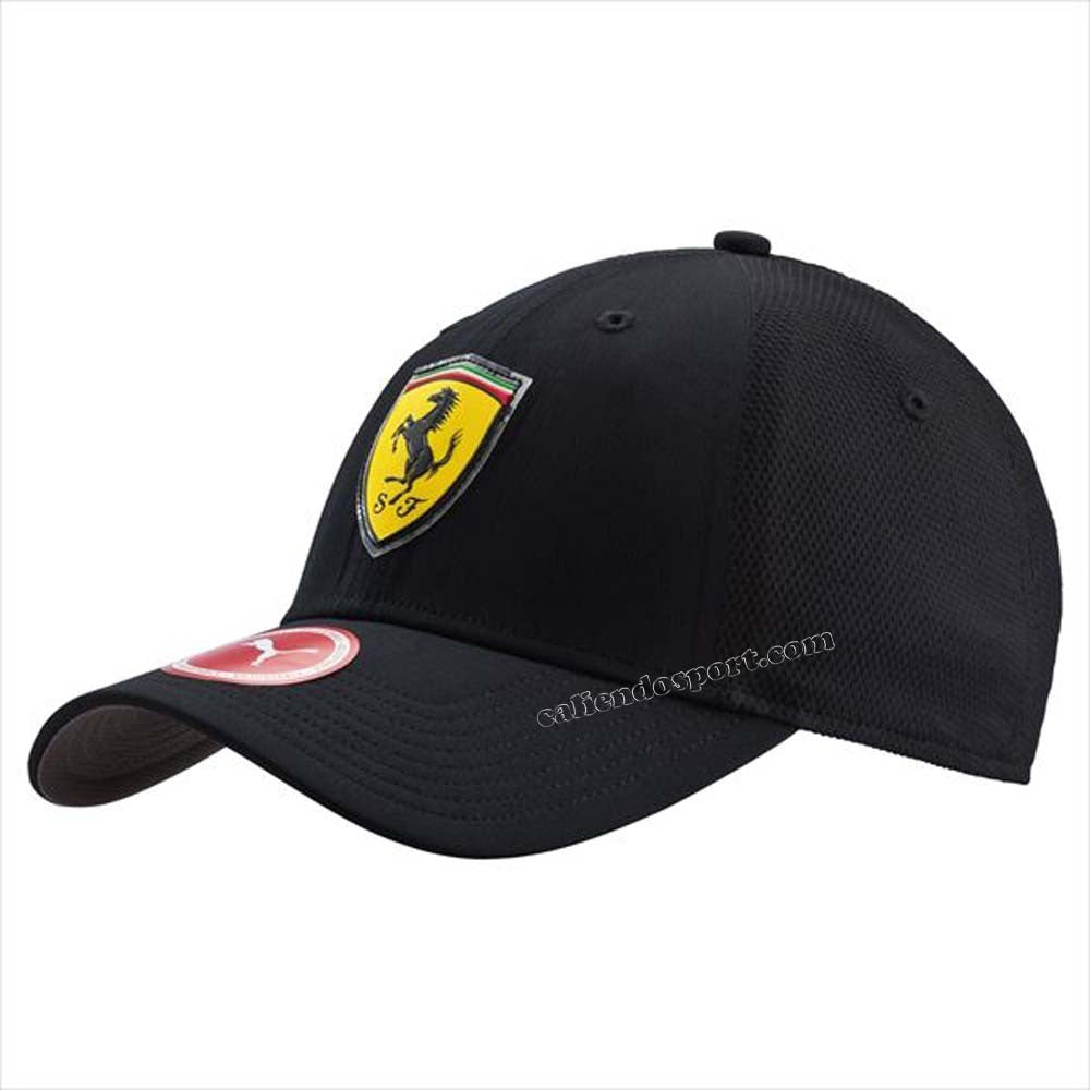 CAPPELLO FERRARI 021046 ROSSO NERO BERRETTO VISIERA RIGIDA