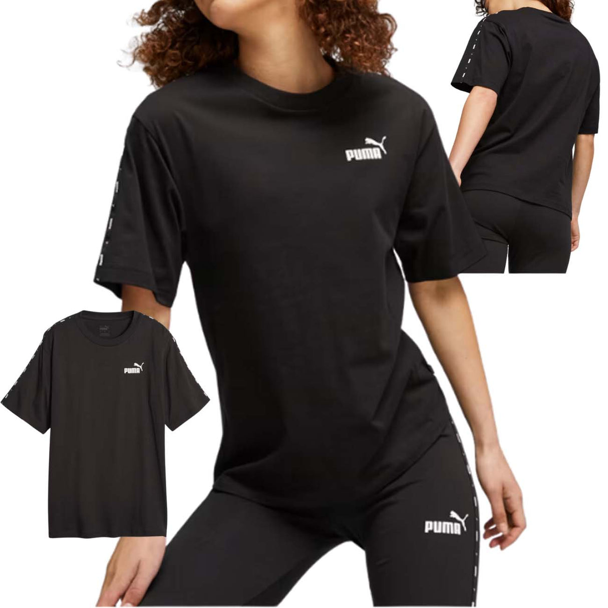 T-SHIRT DONNA PUMA 675994 01 NERO COTONE