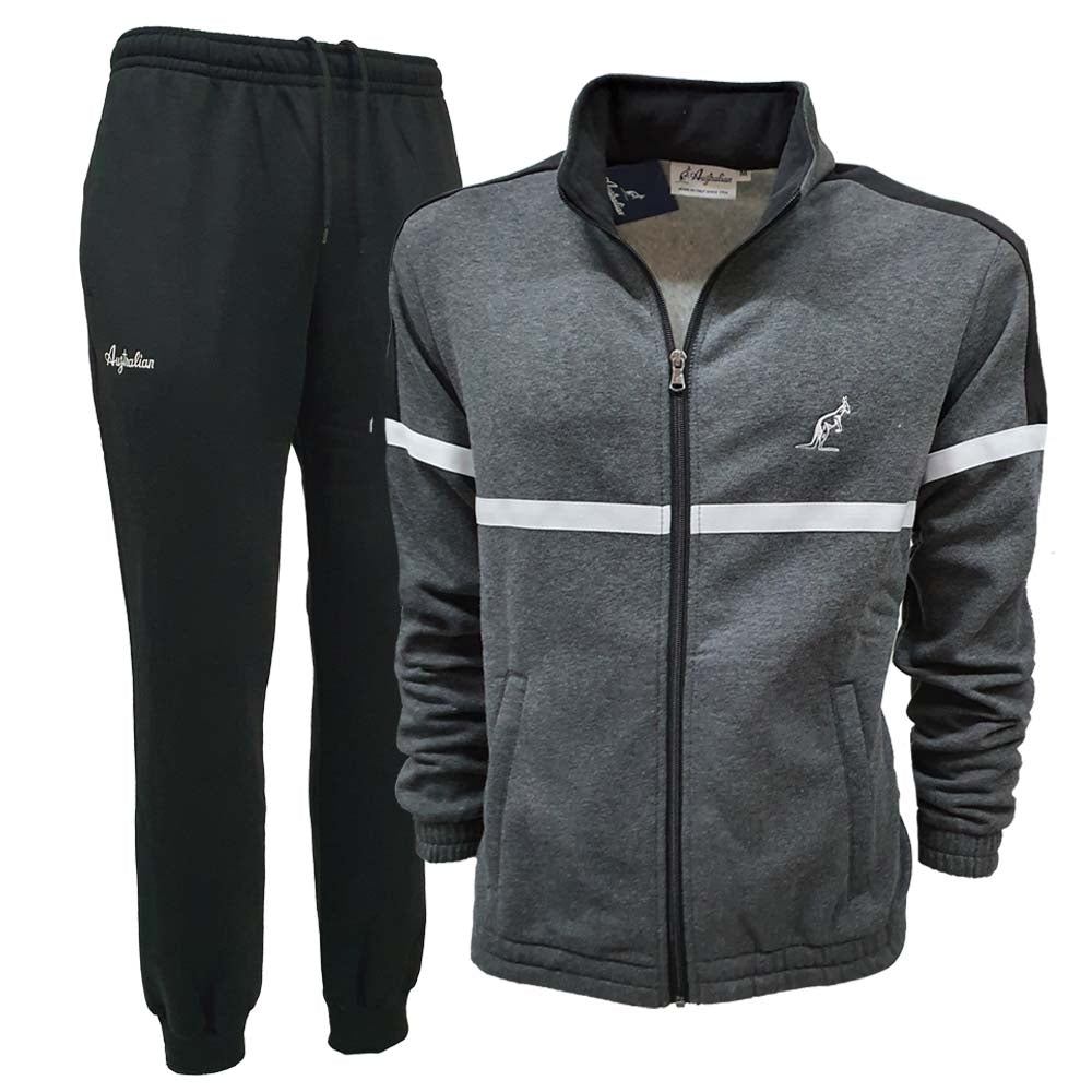 AUSTRALIAN LSUTU0132 COTTON FLEECE MEN'S TRACKSUIT