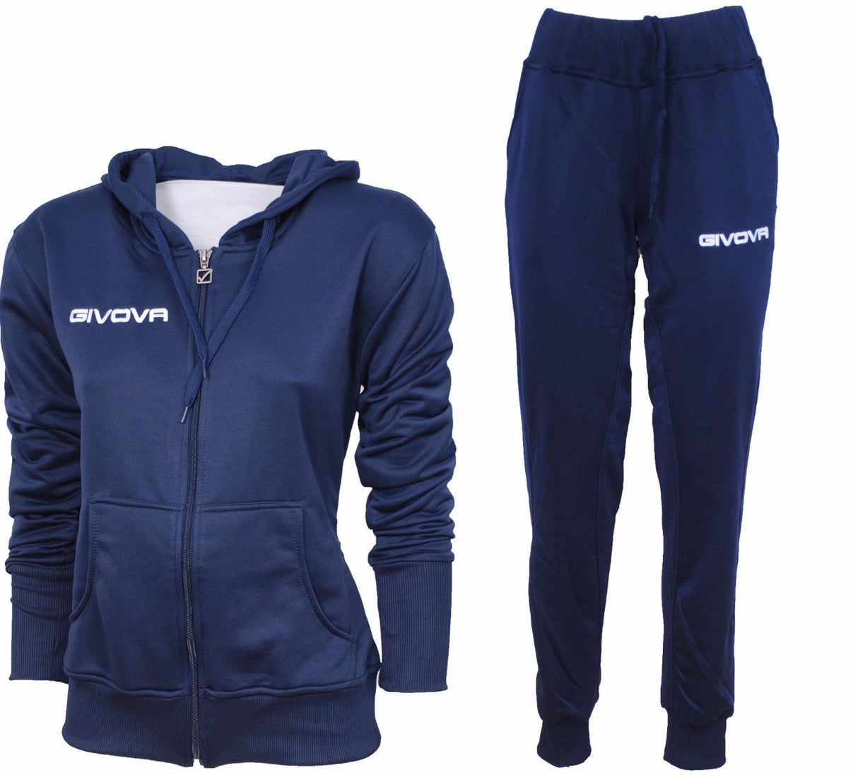 Givova Lady Women's Tracksuit Sport Gym Fitness Blue Black Casual Offer TR015