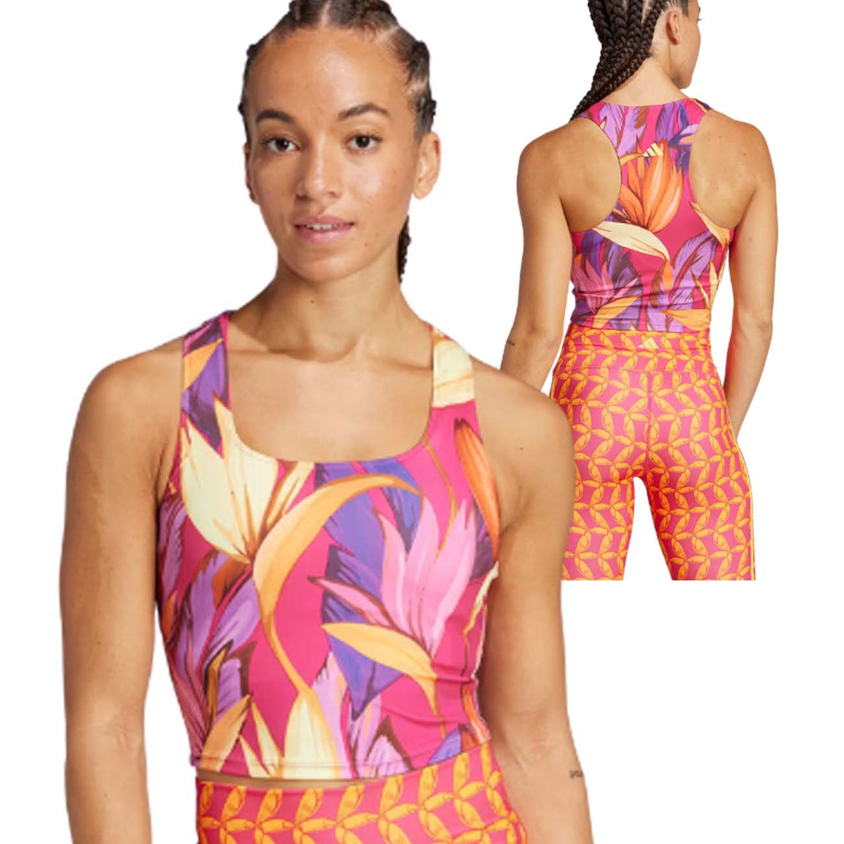 TOP DONNA ADIDAS JD6307 X FARM RIO