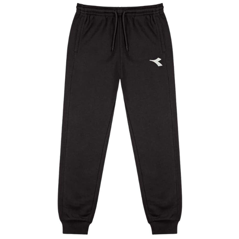PANTALONE DIADORA 181743 ESS SPORTS NERO BLU COTONE GARZATO