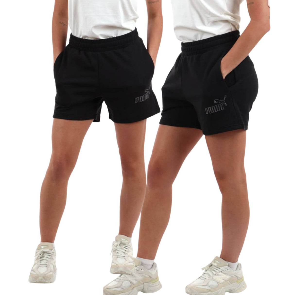PANTALONCINO DONNA PUMA 693558 01ESSENTIALS COTNE NERO