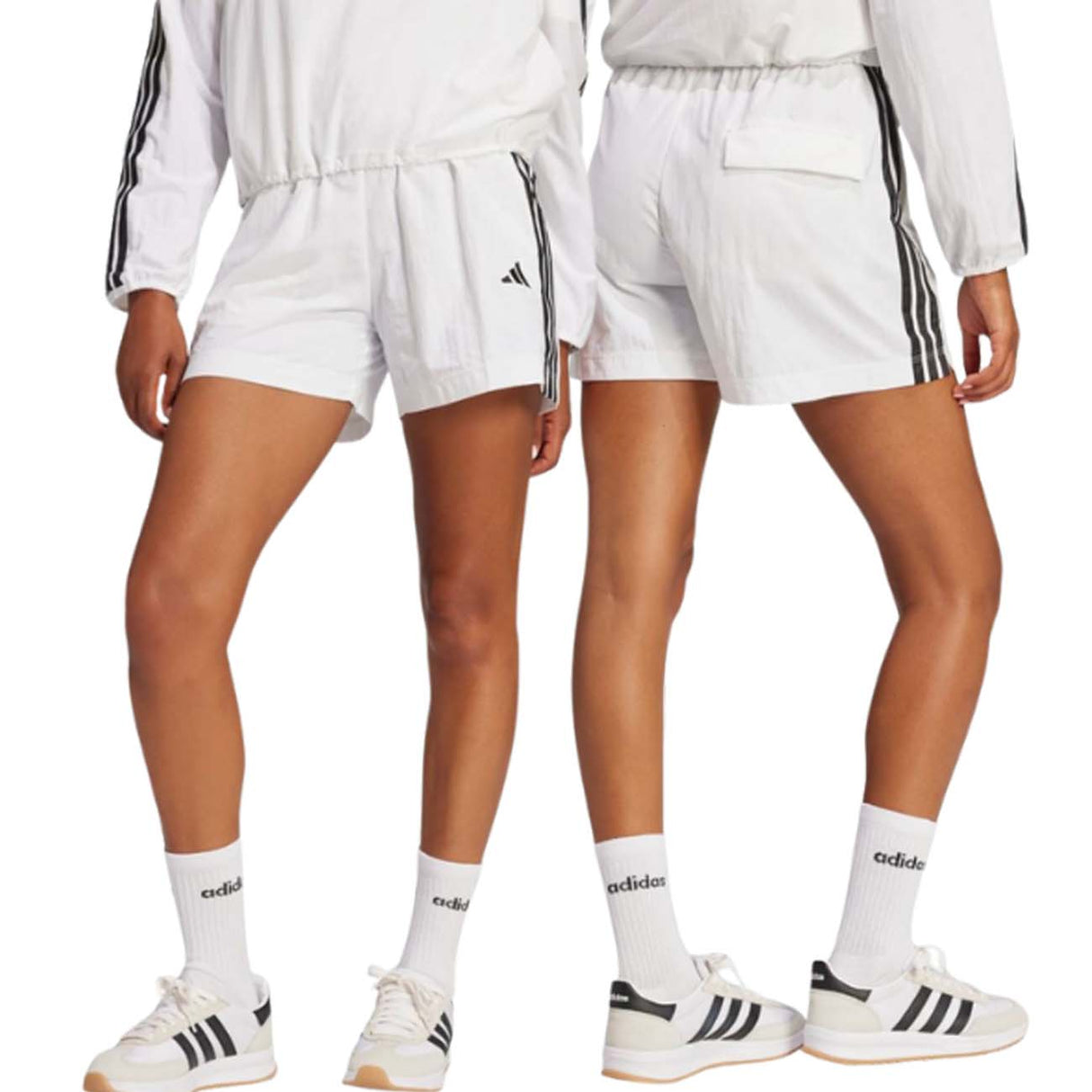 PANTALONCINO DONNA ADIDAS JE1310 ESSENTIALS 3 STRISCE