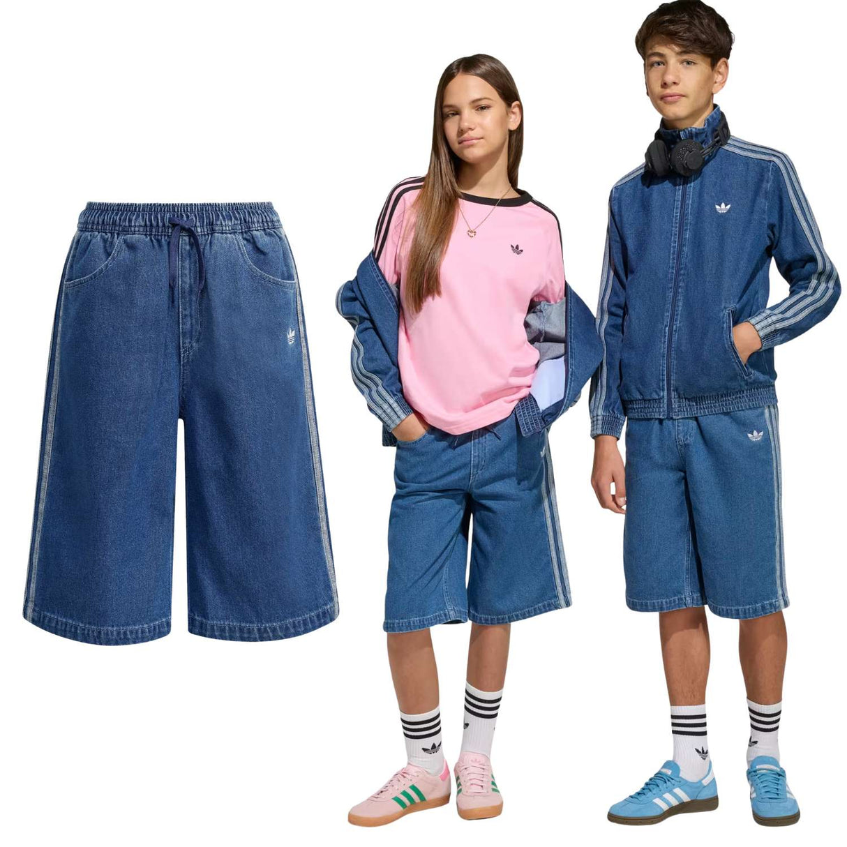 PANTALONCINO ADIDAS KE2969 UNISEX DENIM JEANS