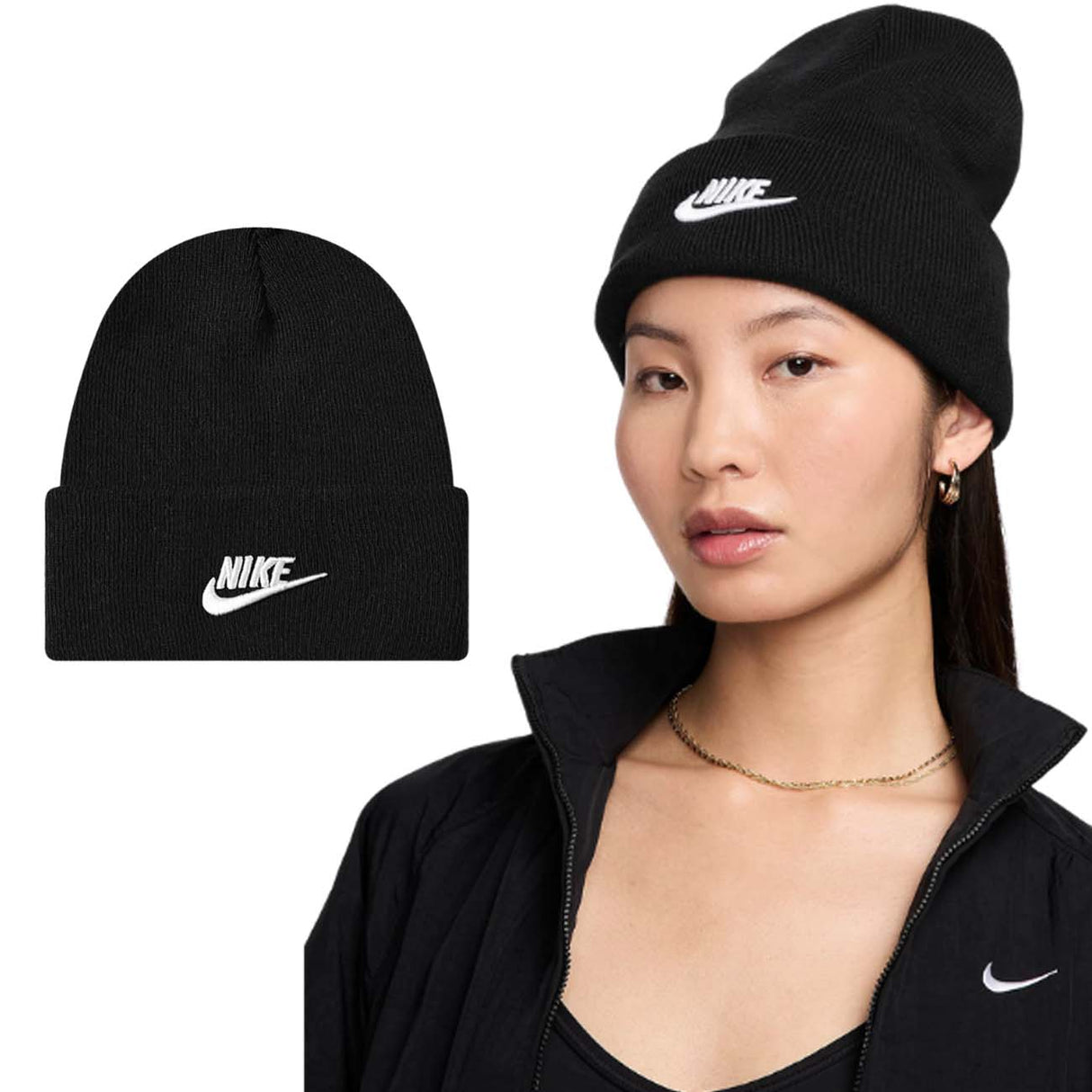 BERRETTO NIKE HF0186 010 PEAK UNISEX NERO