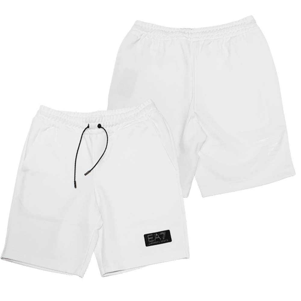 ARMANI EA7 3RPS75 PJARZ WHITE BLACK SHORTS