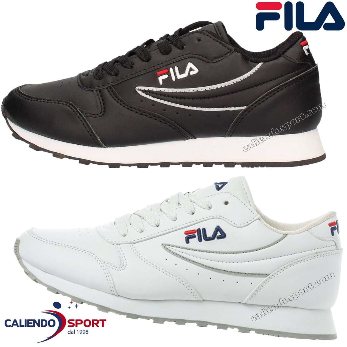 CHAUSSURES FILA FEMME 1010308 ORBIT NOIR BLANC SNEAKER GYM RUNNING RUNNING SPORT