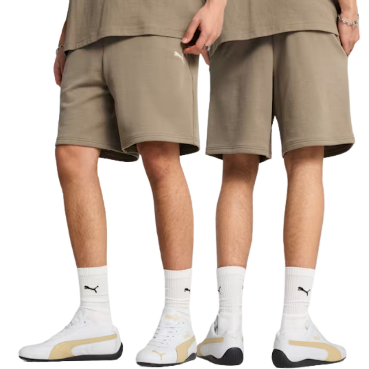 PANTALONCINO PUMA 629654-83 ESSENTIALS COTONE BEIGE