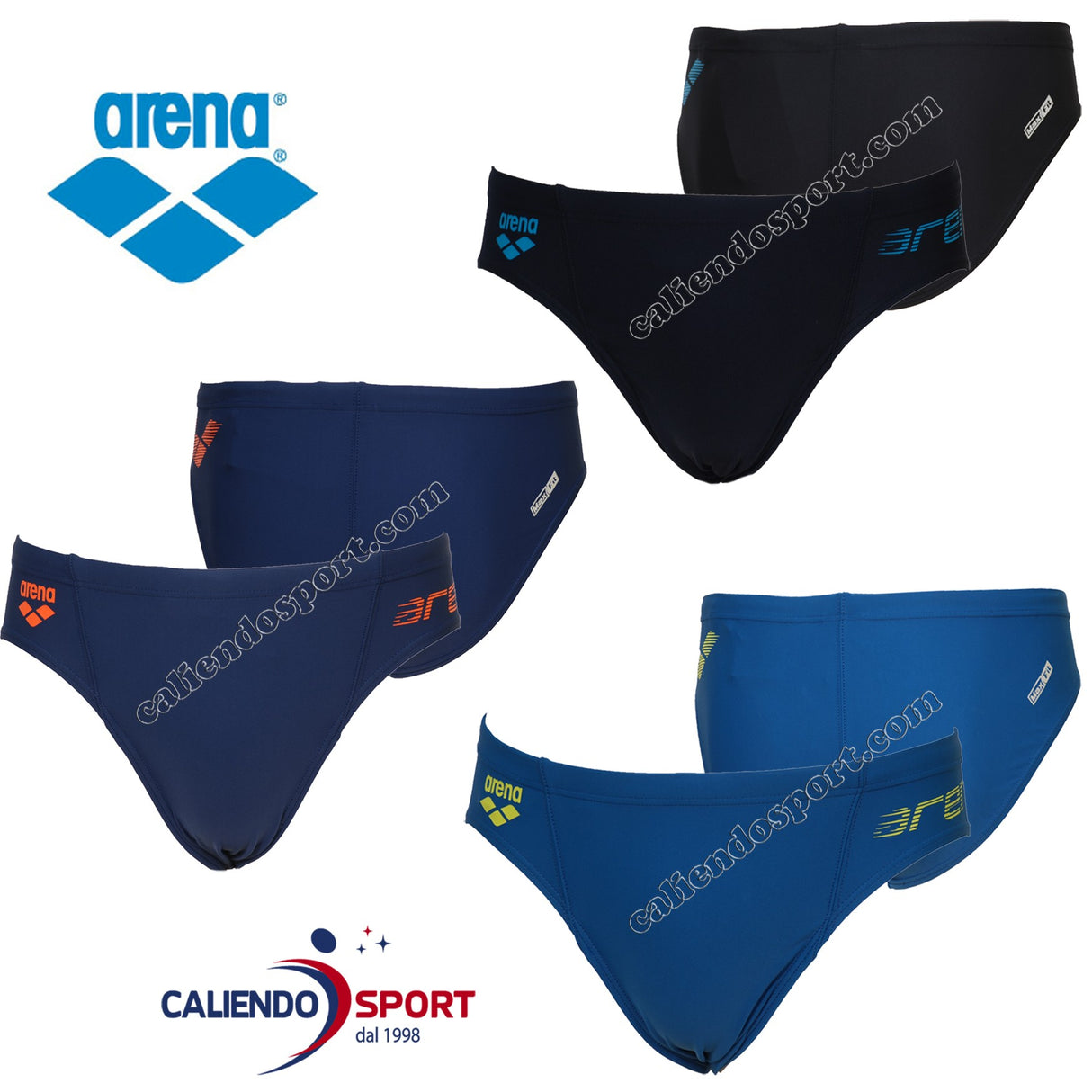 COSTUME SLIP UOMO ARENA 27595 SEROME MARE PISCINA BLU NERO AZZURRO
