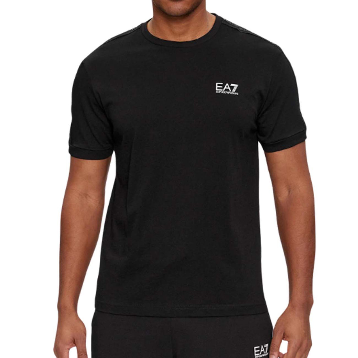 T-SHIRT ARMANI EA7 E24 3DPT35 PJ02Z 0200 COTONE NERO