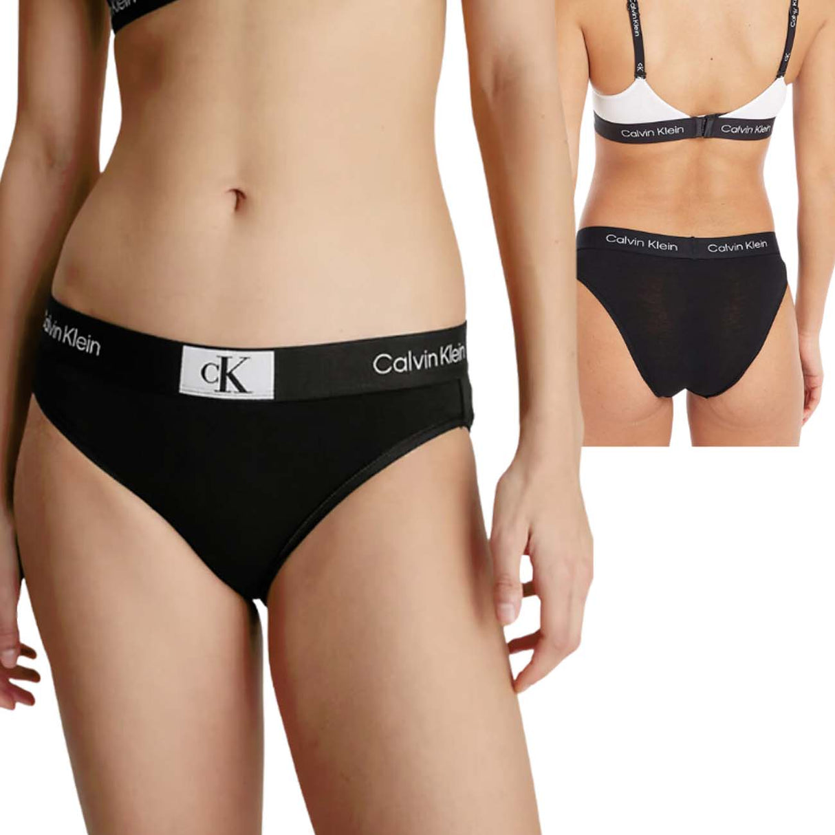 SLIP DONNA CALVIN KLEIN 000QF7222E UB1 UNDERWEAR NERO