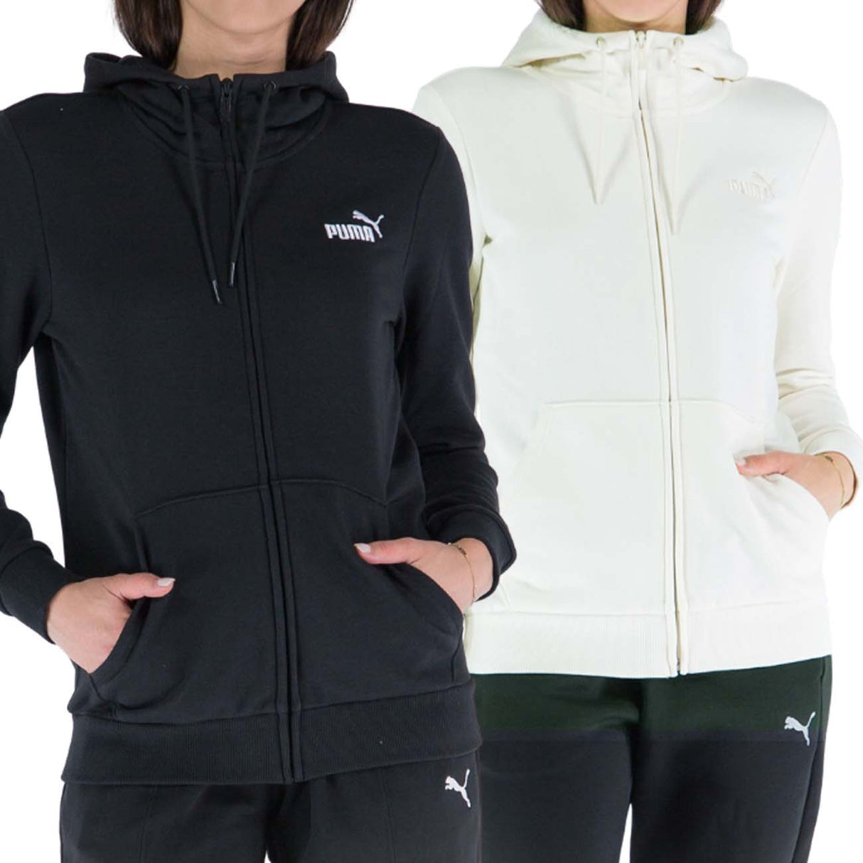 FELPA DONNA PUMA 676113 EMBROIDERY COTONE GARZATO