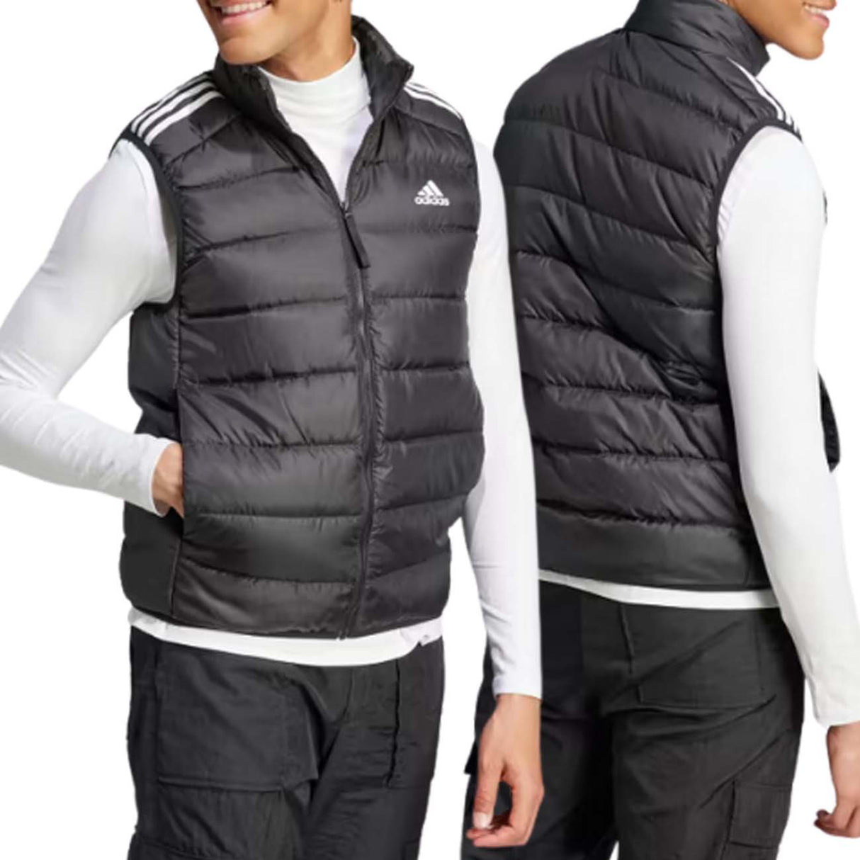 GIACCA SMANICATA ADIDAS HZ5728 ESSENTIALS LIGHT NERO