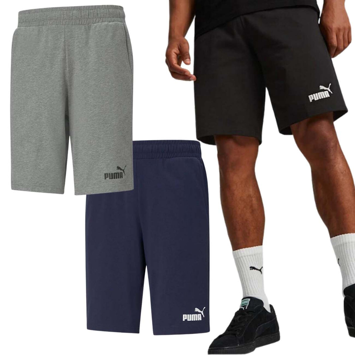 PANTALONCINO PUMA 586706 01 ESS JERSEY COTONE