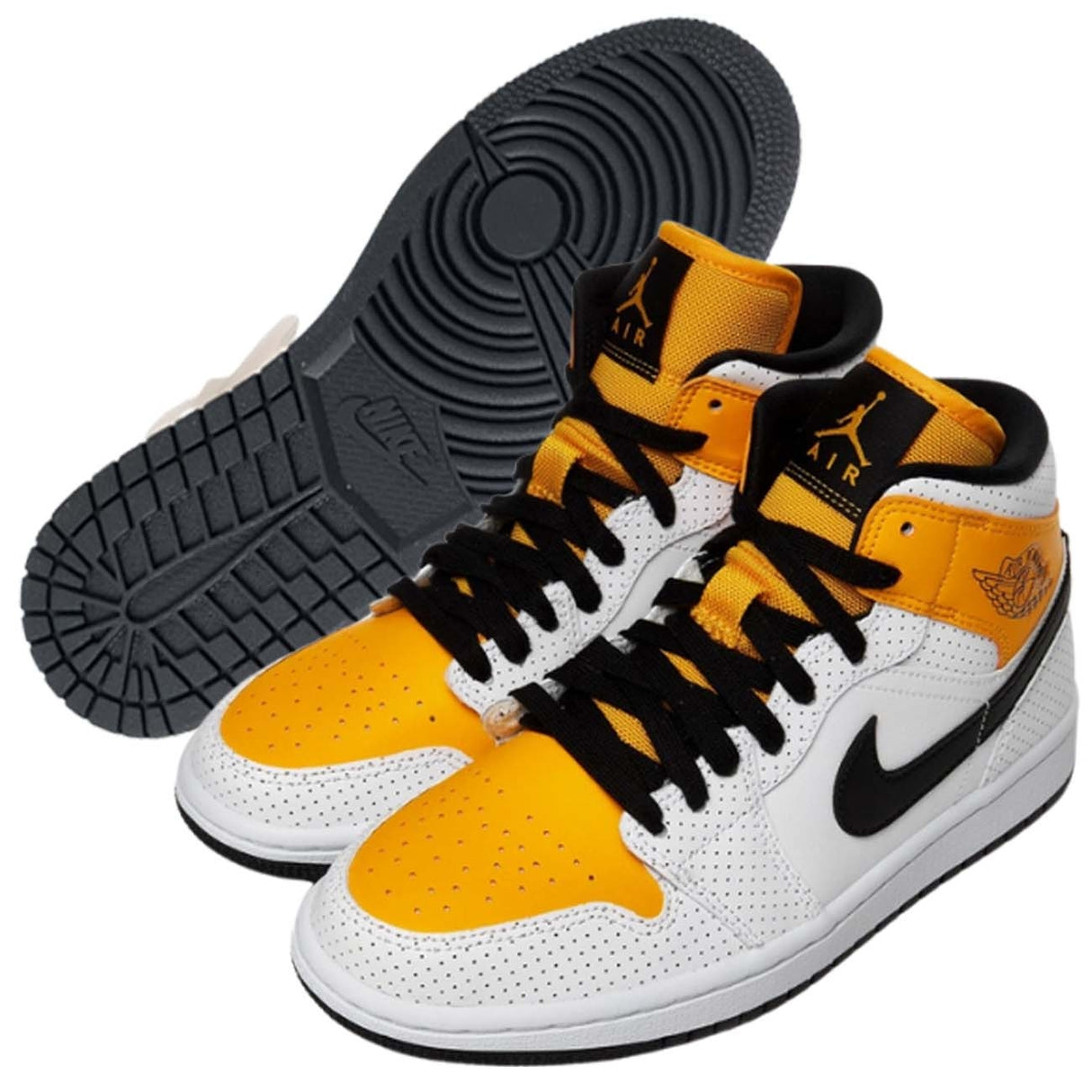 SCARPA NIKE JORDAN 1 MID BQ6472 107 LASER ORANGE WMNS