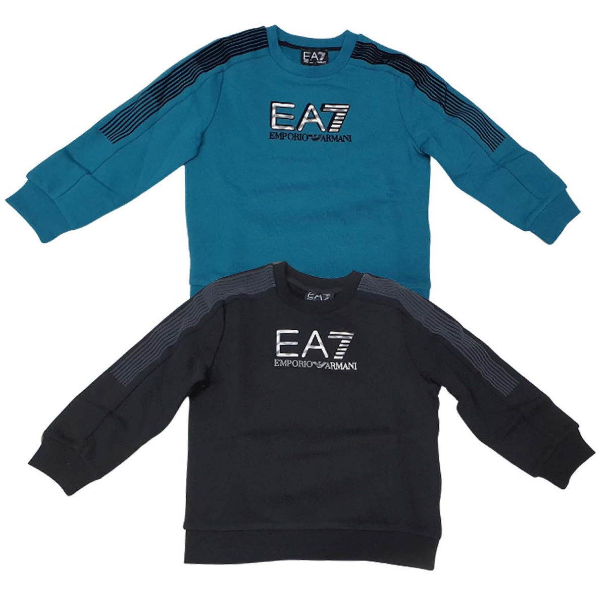 SWEAT-SHIRT EN COTON POLAIRE POUR GARÇONS ARMANI EA7 6LBM60 BJEXZ