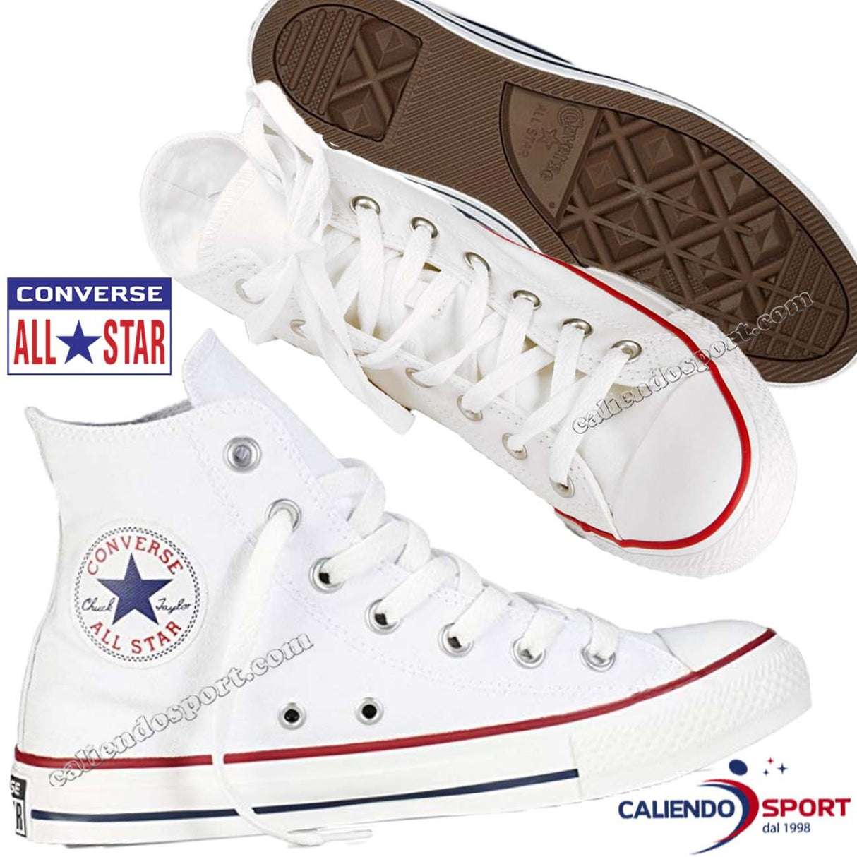 SCARPA CONVERSE M7650C UOMO DONNA CHUCK TAYLOR ALL STAR BIANCO