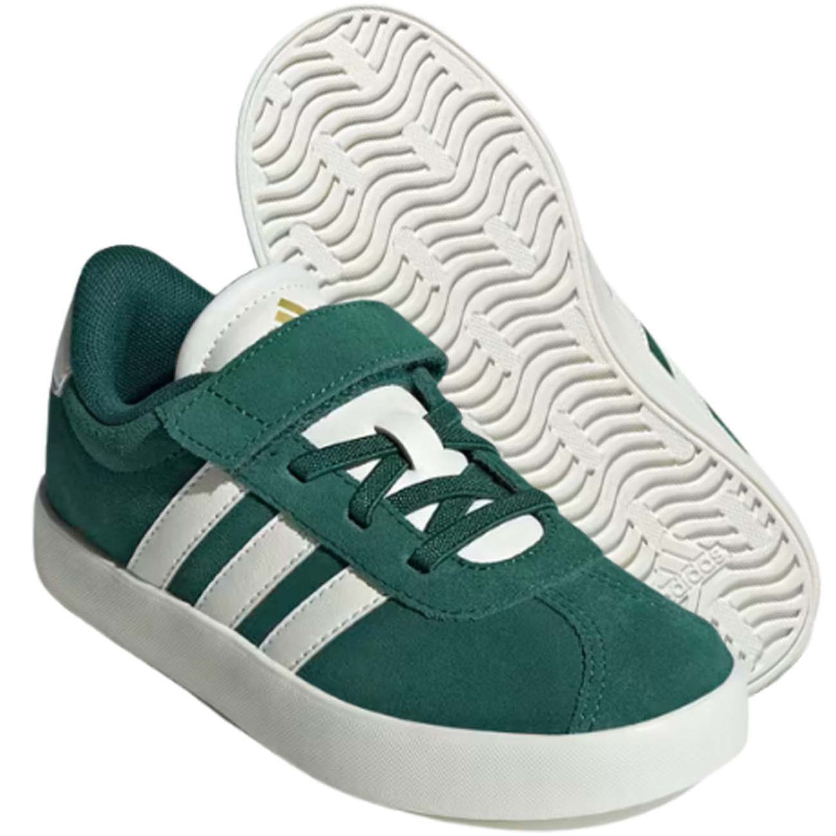 SCARPA RAGAZZI ADIDAS ID9151 VL COURT 3.0 VERDE STRAPPO