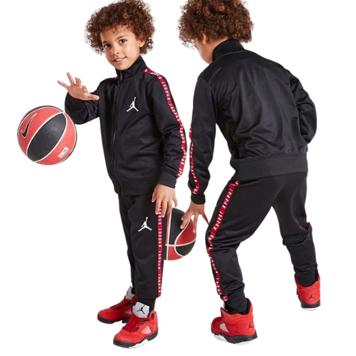 TUTA BAMBINI JORDAN 85A449 023 NERO ACETATO