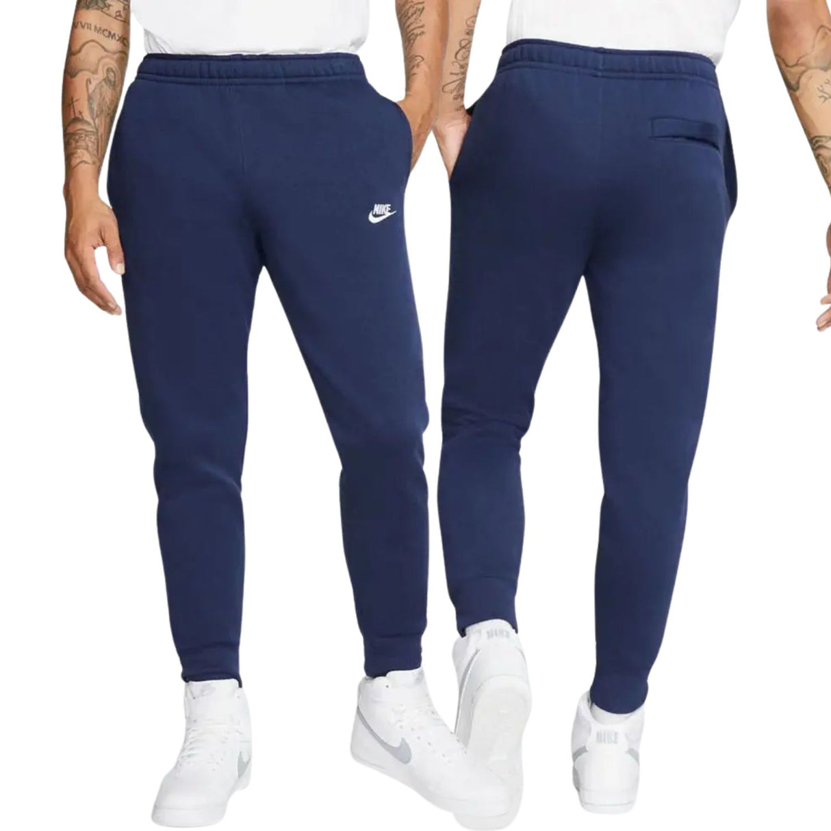 PANTALONE NIKE BV2671 410 BLU CLUB FLEECE COTONE FELPATO