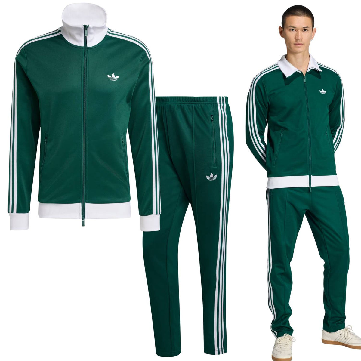 GIACCA +PANTALONE ADIDAS KE1666 KE1668 ICONICO VERDE