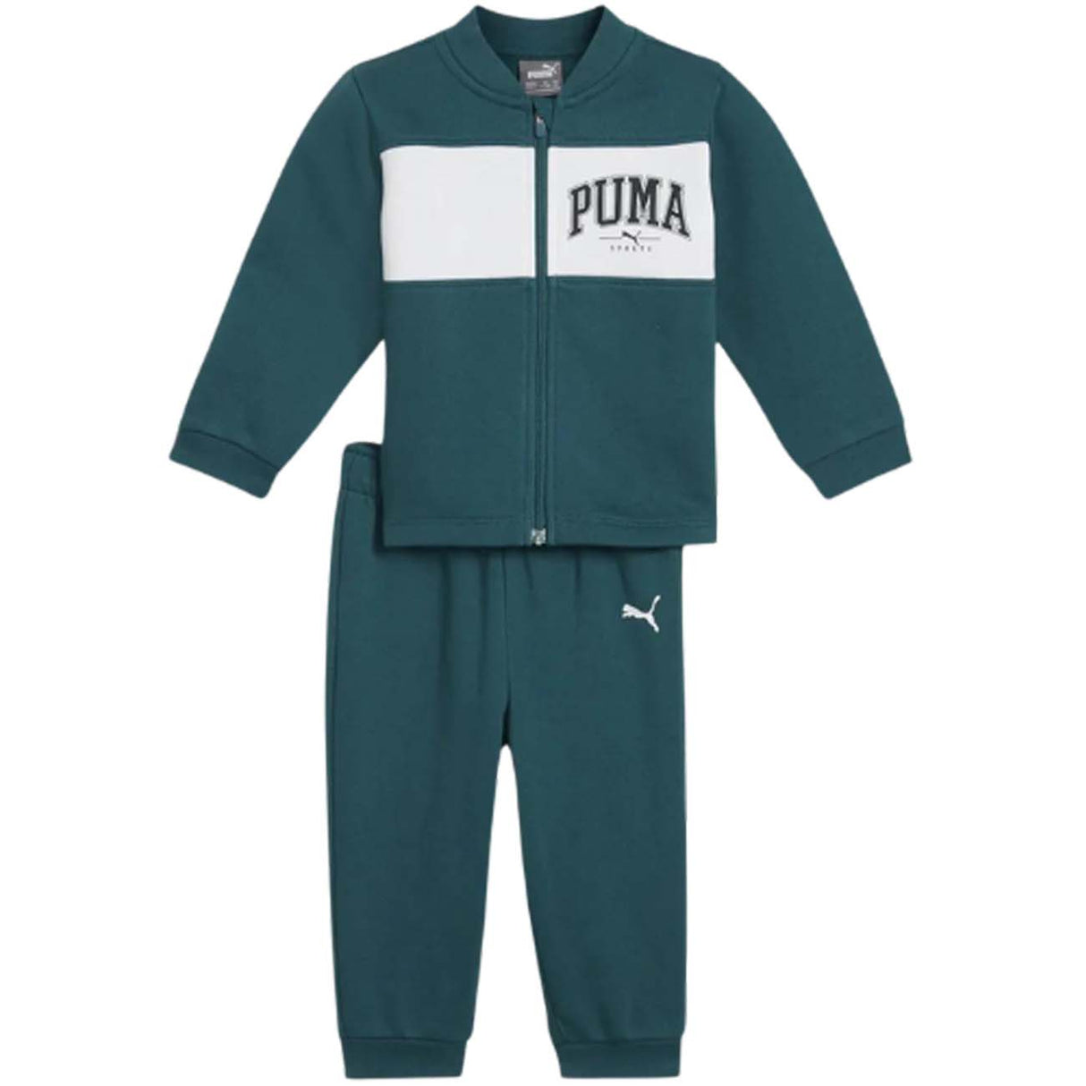 TUTA BAMBINI PUMA 683332 22 COTONE FELPATO VERDE