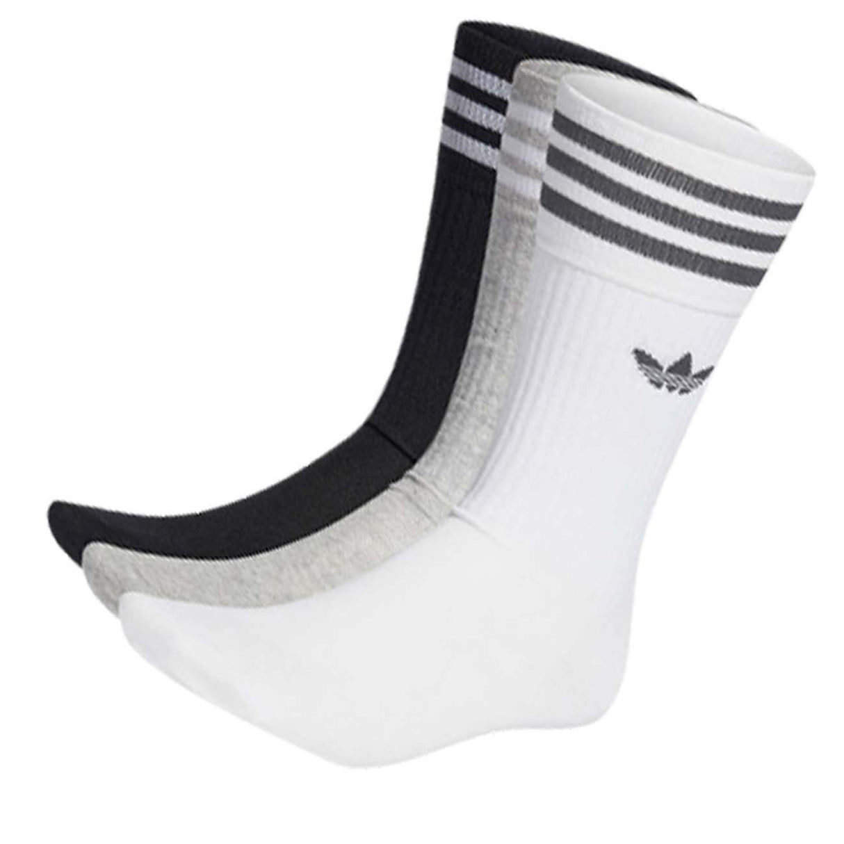 ADIDAS HC9558 SKATEBOARDING SOLID SOCKS 3 PAIRS 3 COLORS