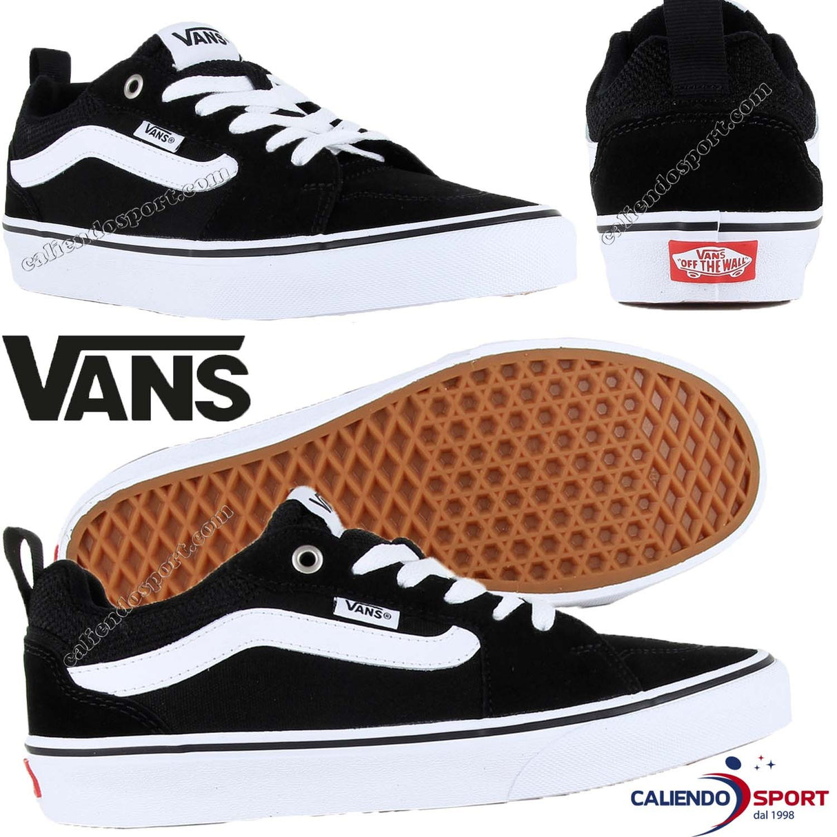 VANS SHOES MEN BOYS VN0A3MTJIJU FILMONERERO WHITE LOW OLD SKOOL SNEAKER