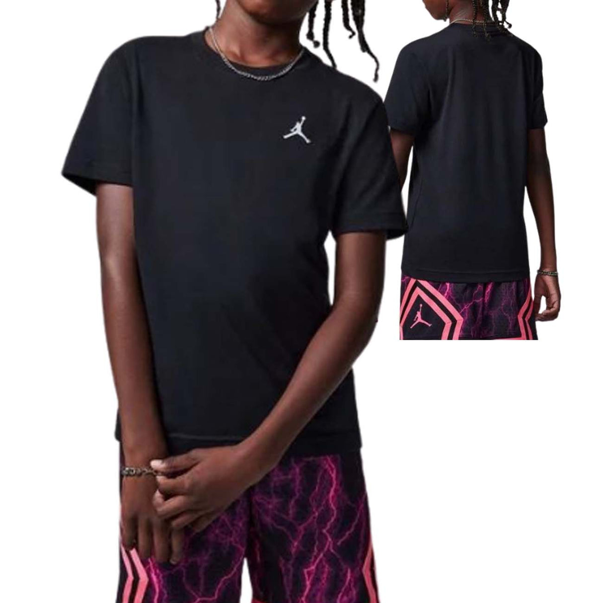 T-SHIRT JORDAN 95D266 023 JUMPMAN AIR COTONE NERO