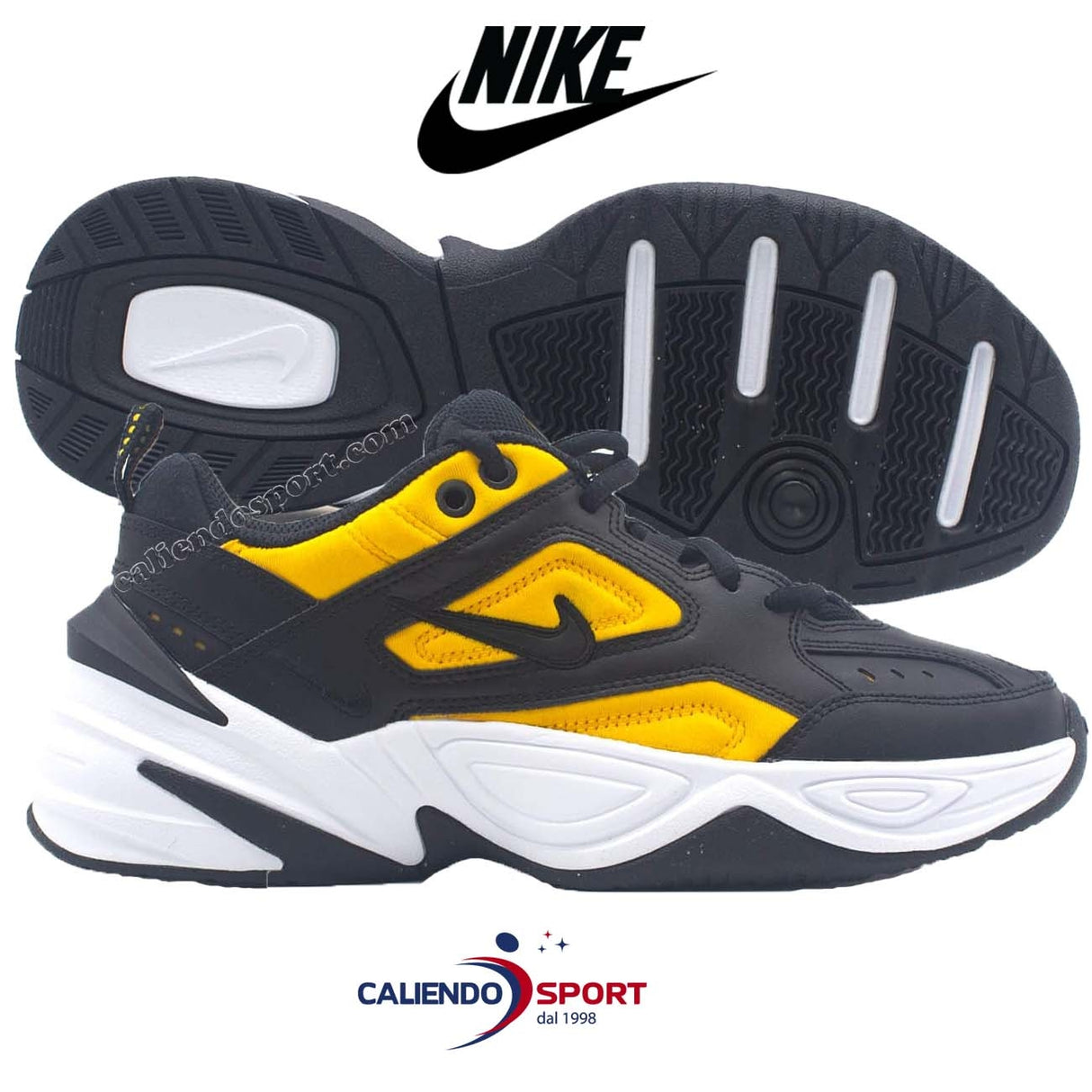 SCARPA NIKE M2K TEKNO AO3108 014 014 DONNA NERO GIALLO