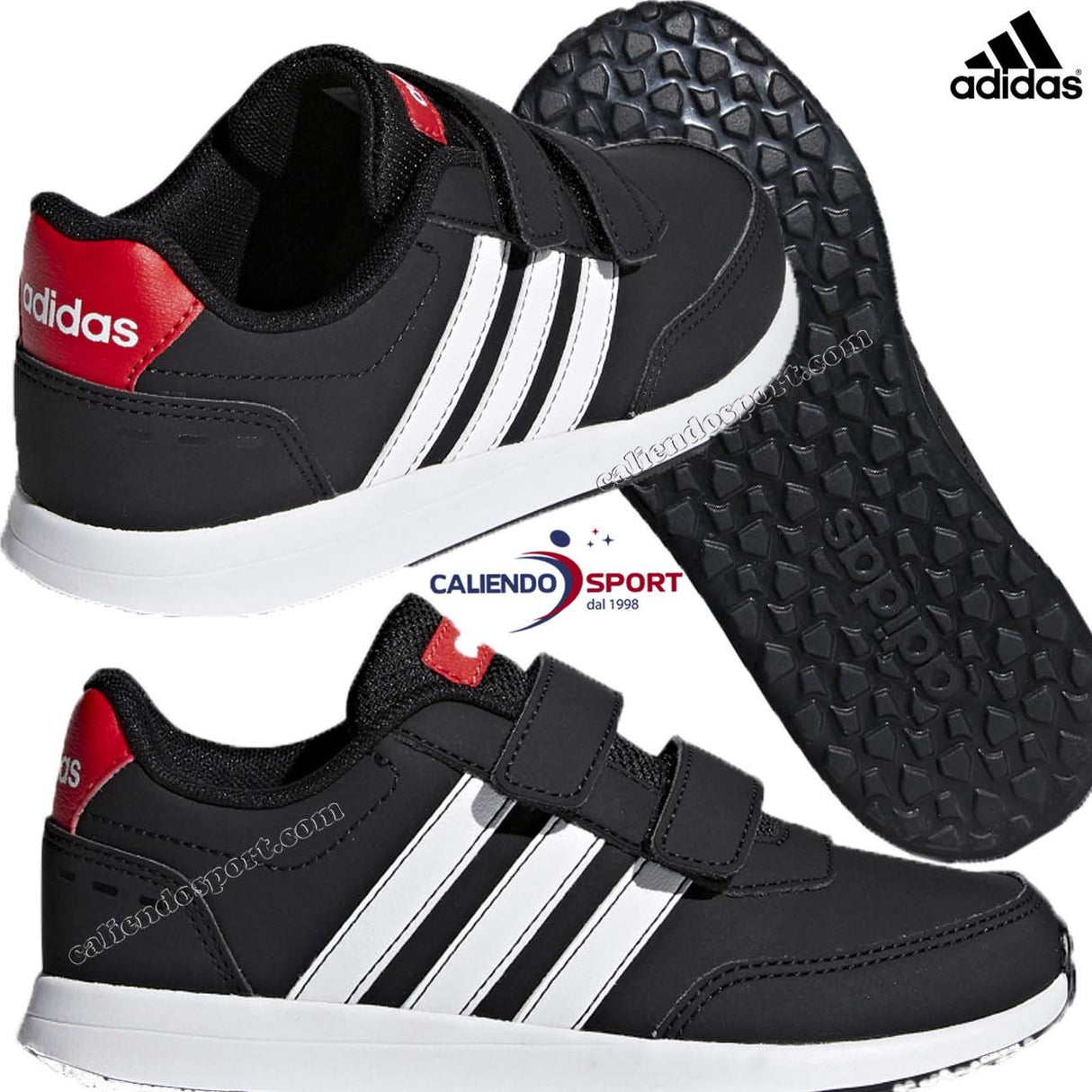 CHAUSSURES ADIDAS POUR ENFANTS F35697 NOIR VS SWITCH 2.0 STRAPPO