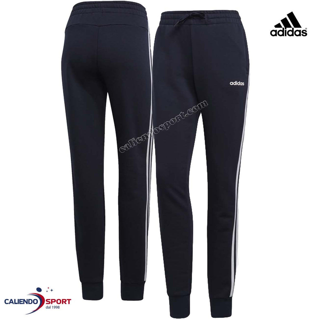 ADIDAS DU0687 ESSENTIAL 3 STRIPS BLUE COTTON PANTS
