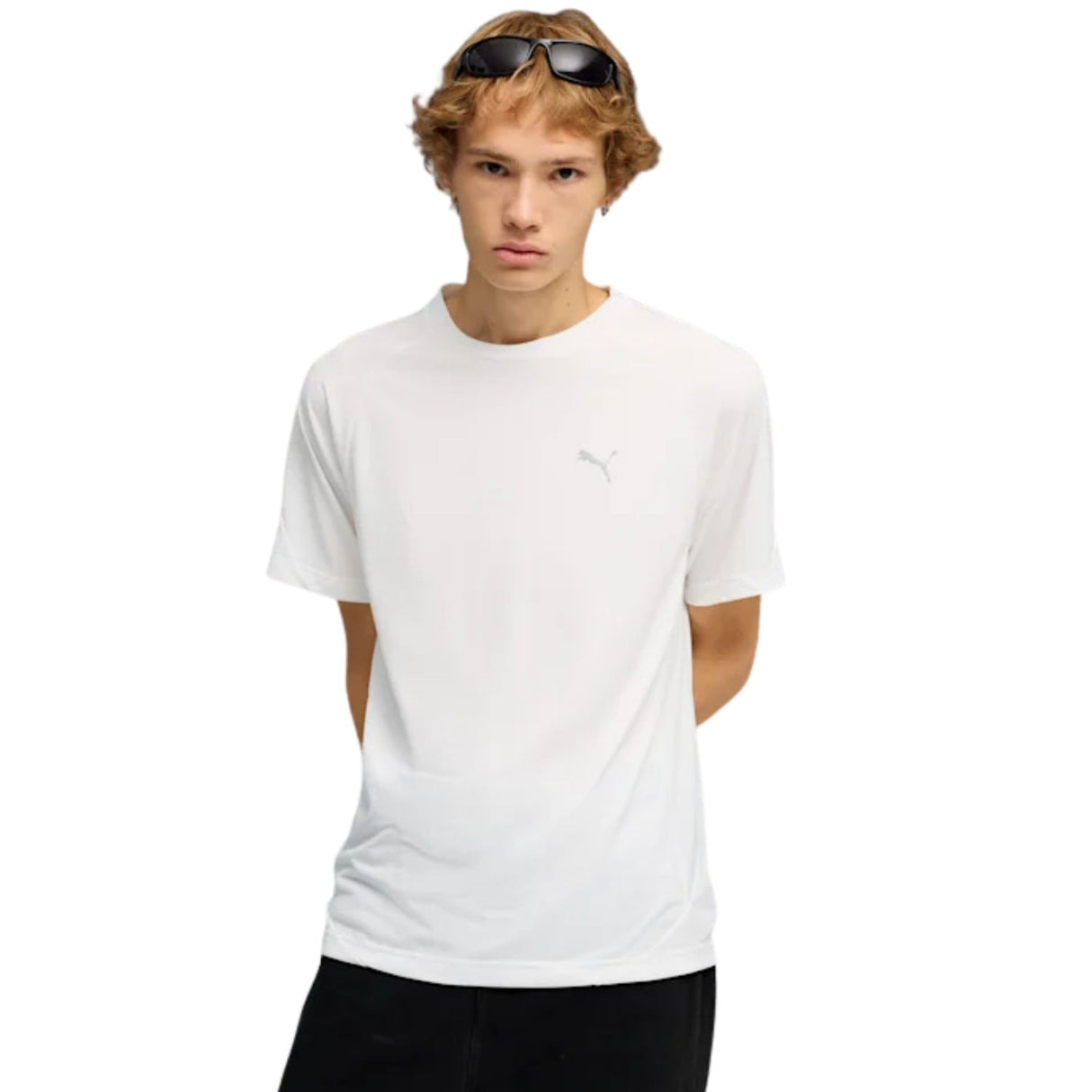 T-SHIRT PUMA 692189 02 VELOCITY EVOSTRIPE BIANCO