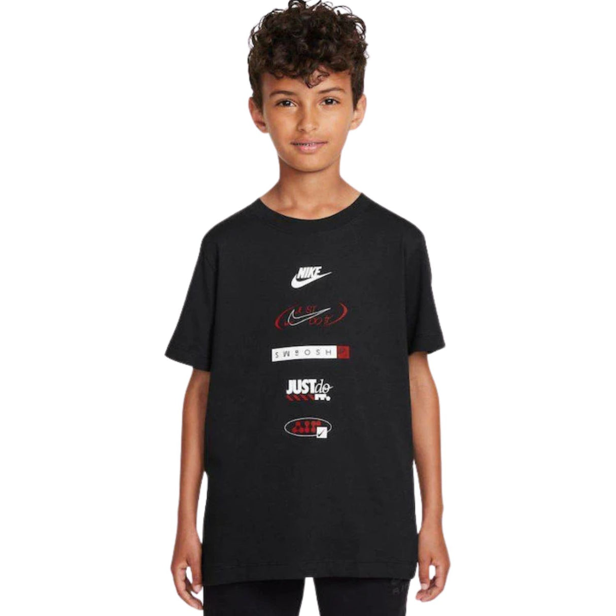 T-SHIRT RAGAZZI NIKE HM5662-010 COTONE NERO