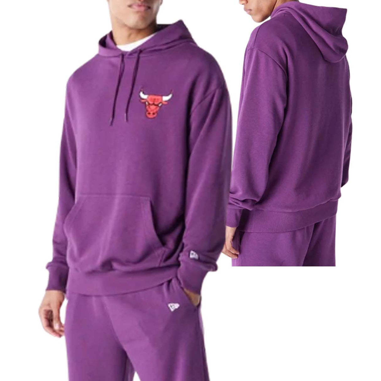 FELPA NEW HERA 60578571 CHICAGO BULLS COTONE GARZATO