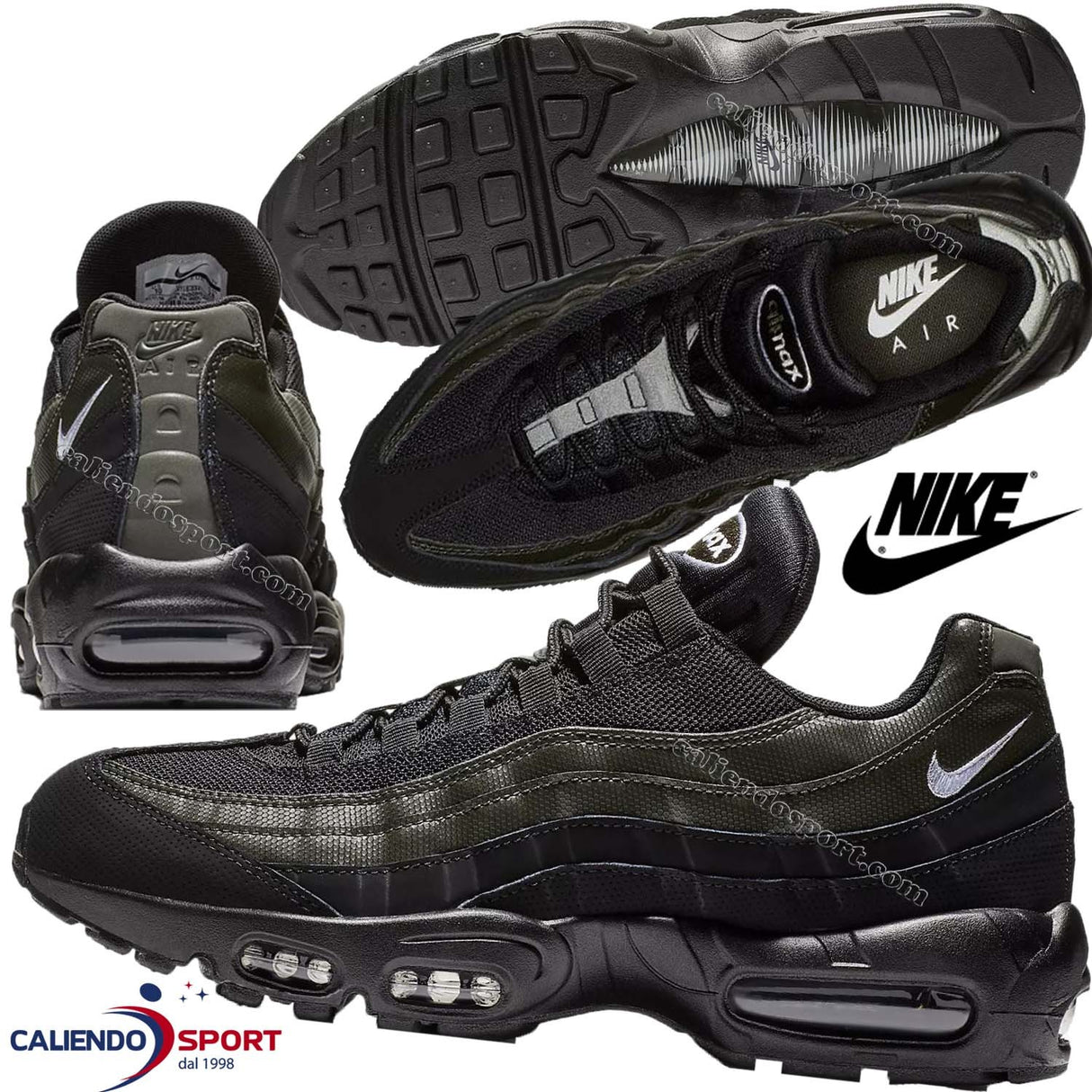NIKE AIR MAX 95 749766 034 CHAUSSURES ESSENTIELLES POUR HOMMES NOIRES SPORT RUNNING