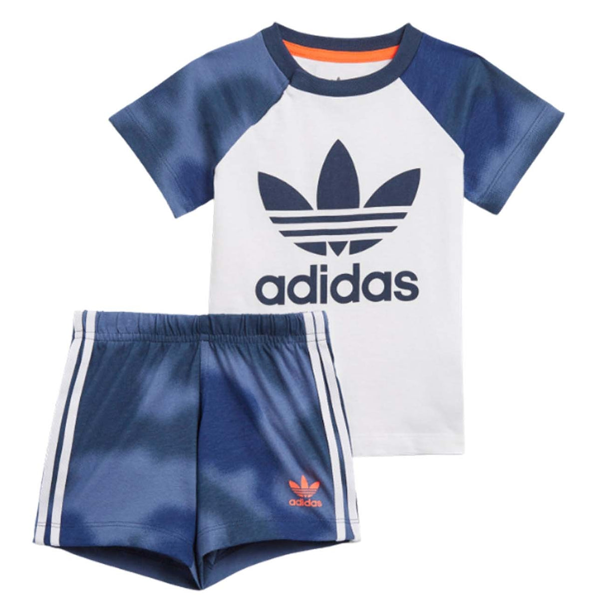 COMPLETO BAMBINI ADIDAS GN4110 CAMO PRINT SHORTS AND TEE