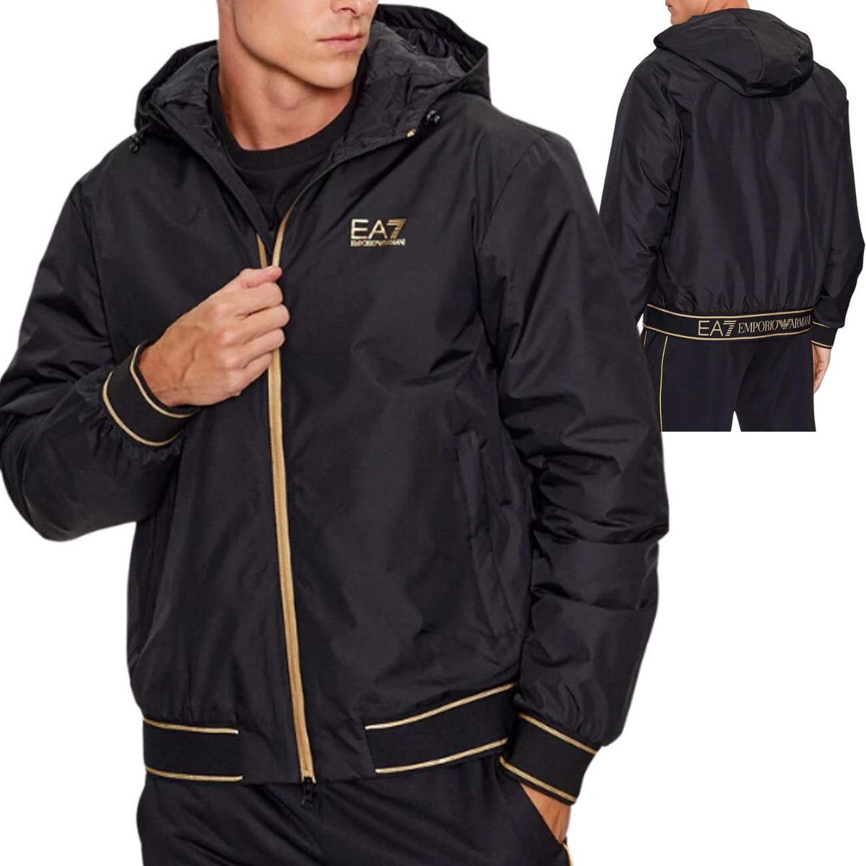 ARMANI EA7 I23 6RPB08 PN27Z 0208 BLACK JACKET