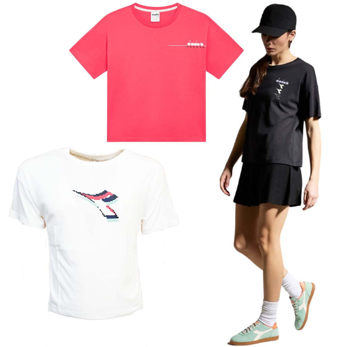 T-SHIRT DONNA DIADORA 181724 II SPORTS COTONE