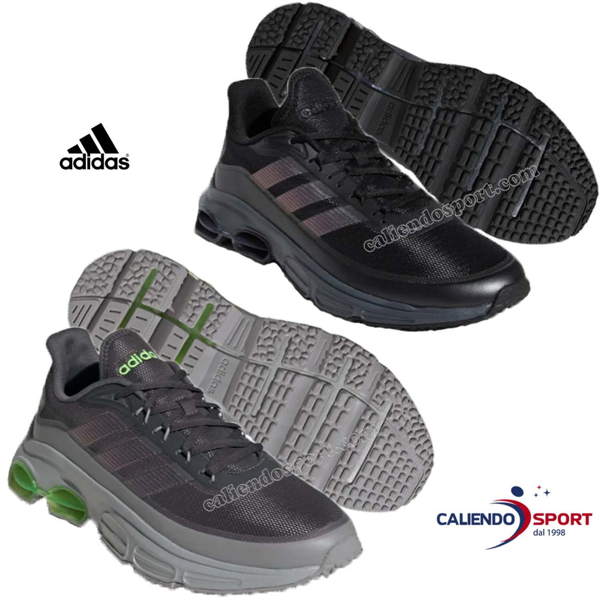 SCARPA ADIDAS EG4390 EG4393 QUADCUBE NERO GRIGIO SPORT